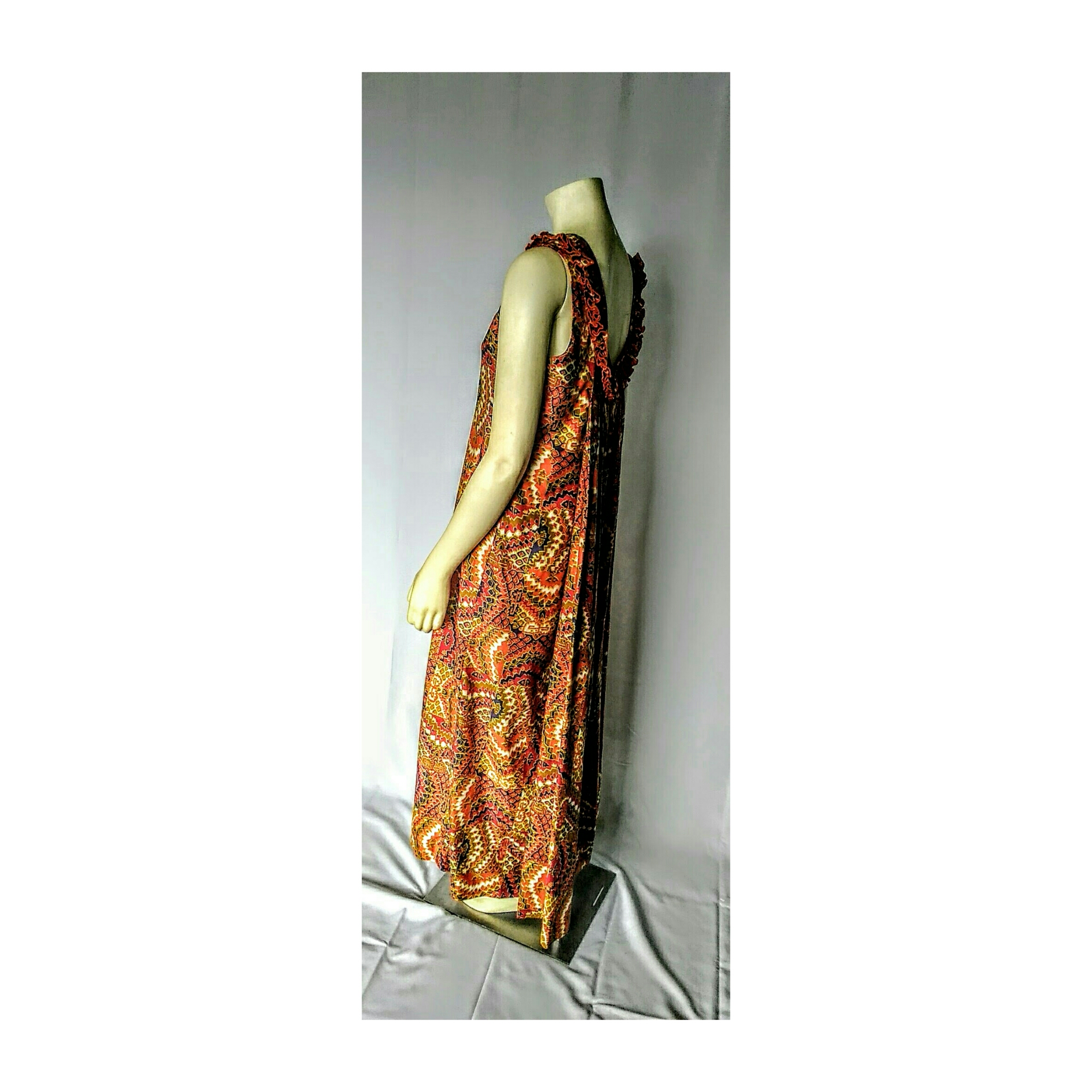 Vintage 1960's Rhapsody by Glazier Multi-Color Maxi Dress