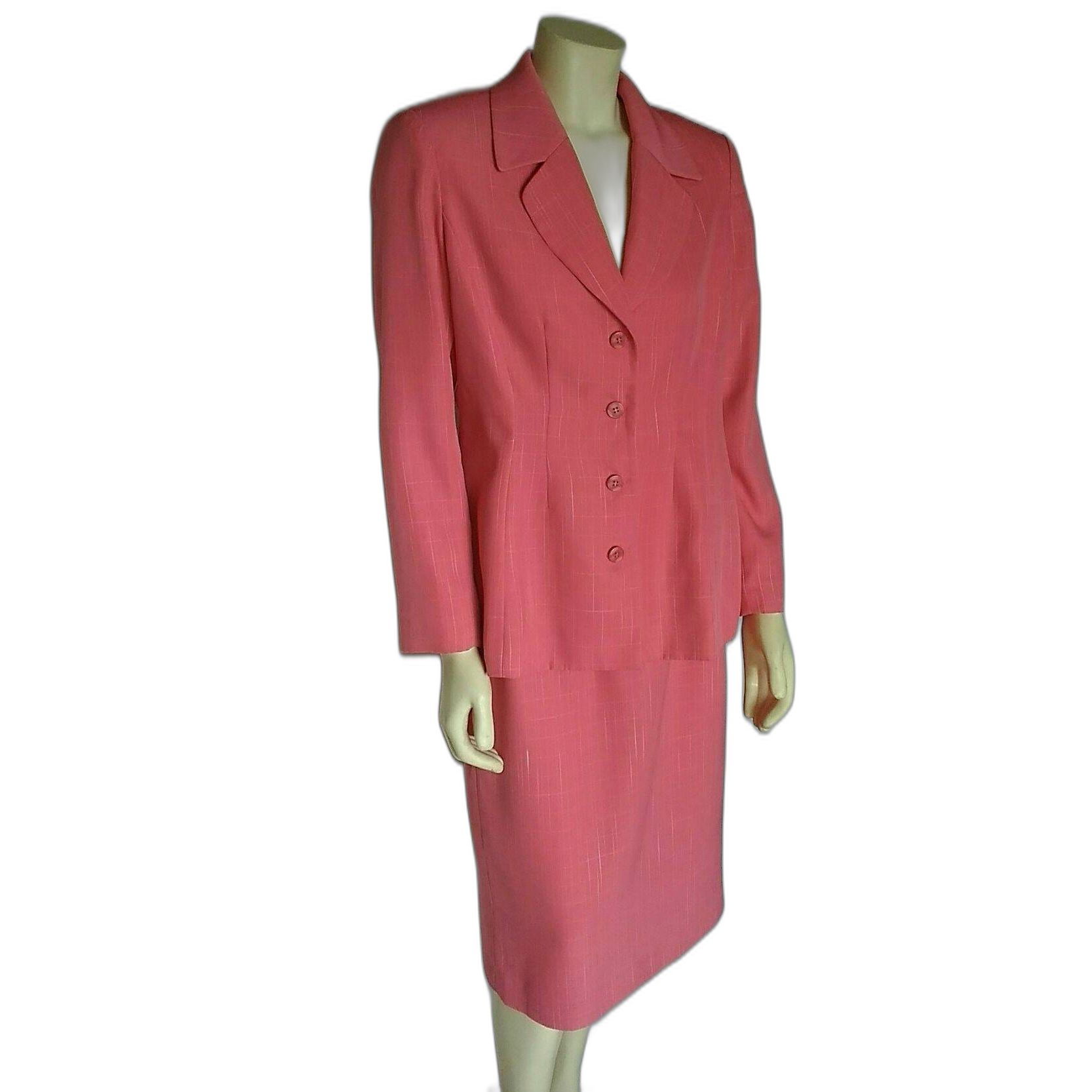 Fabulous Mary McFadden Hot Pink Suit from 2000 Collection