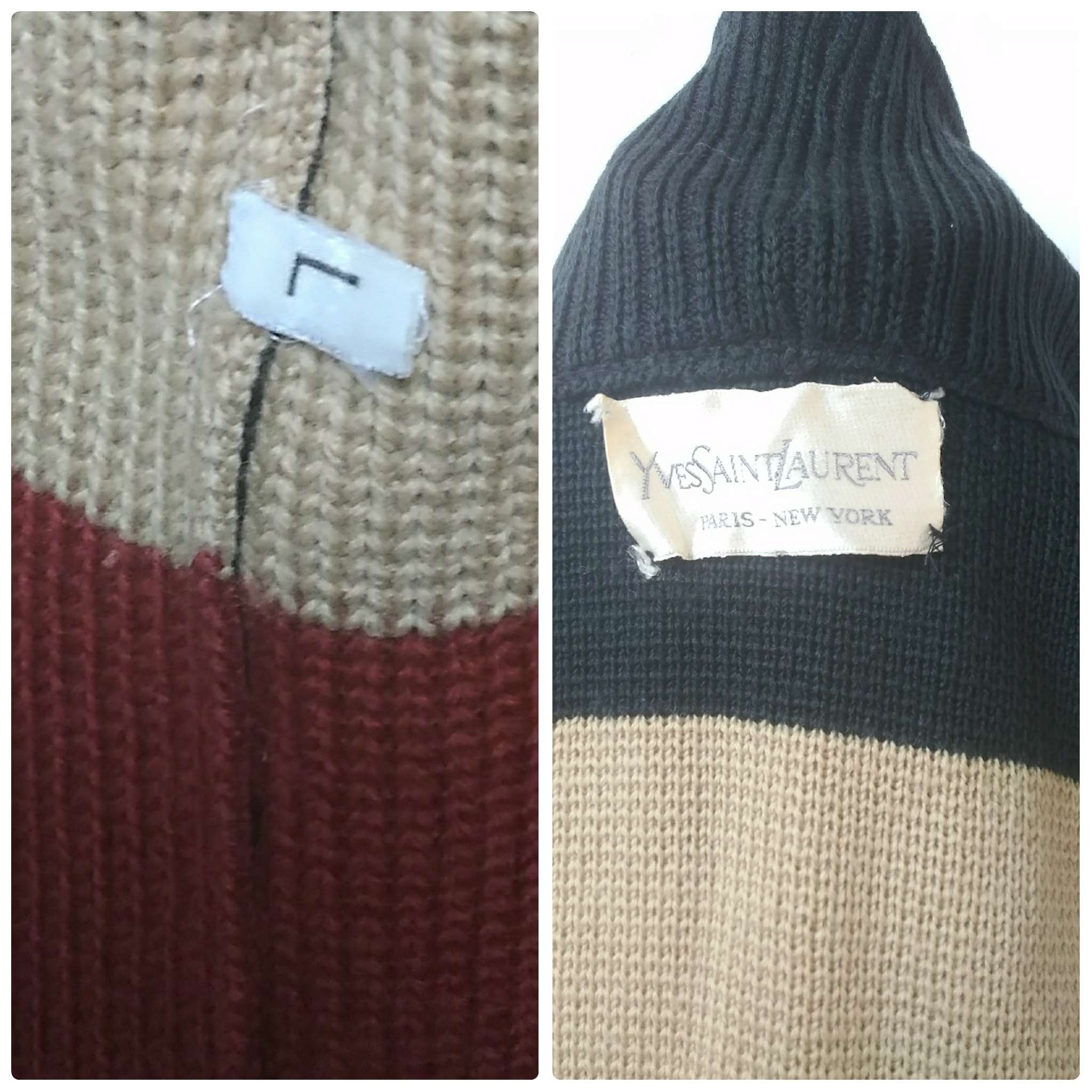 Authenticated Vintage 1960's Yves Saint Laurent Cardigan Sweater
