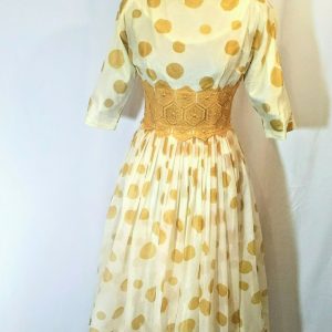Vintage Stunning 1950's_1960s Polka Dot Dress
